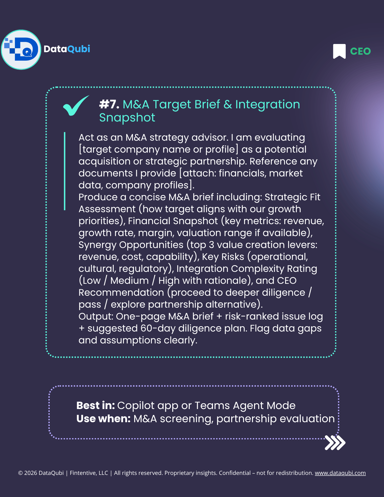 M365 Copilot for the CEO, flyer 10 of 14