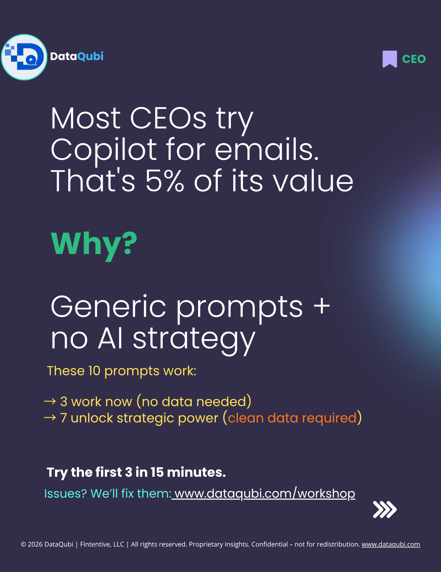 M365 Copilot for the CEO, flyer 2 of 14
