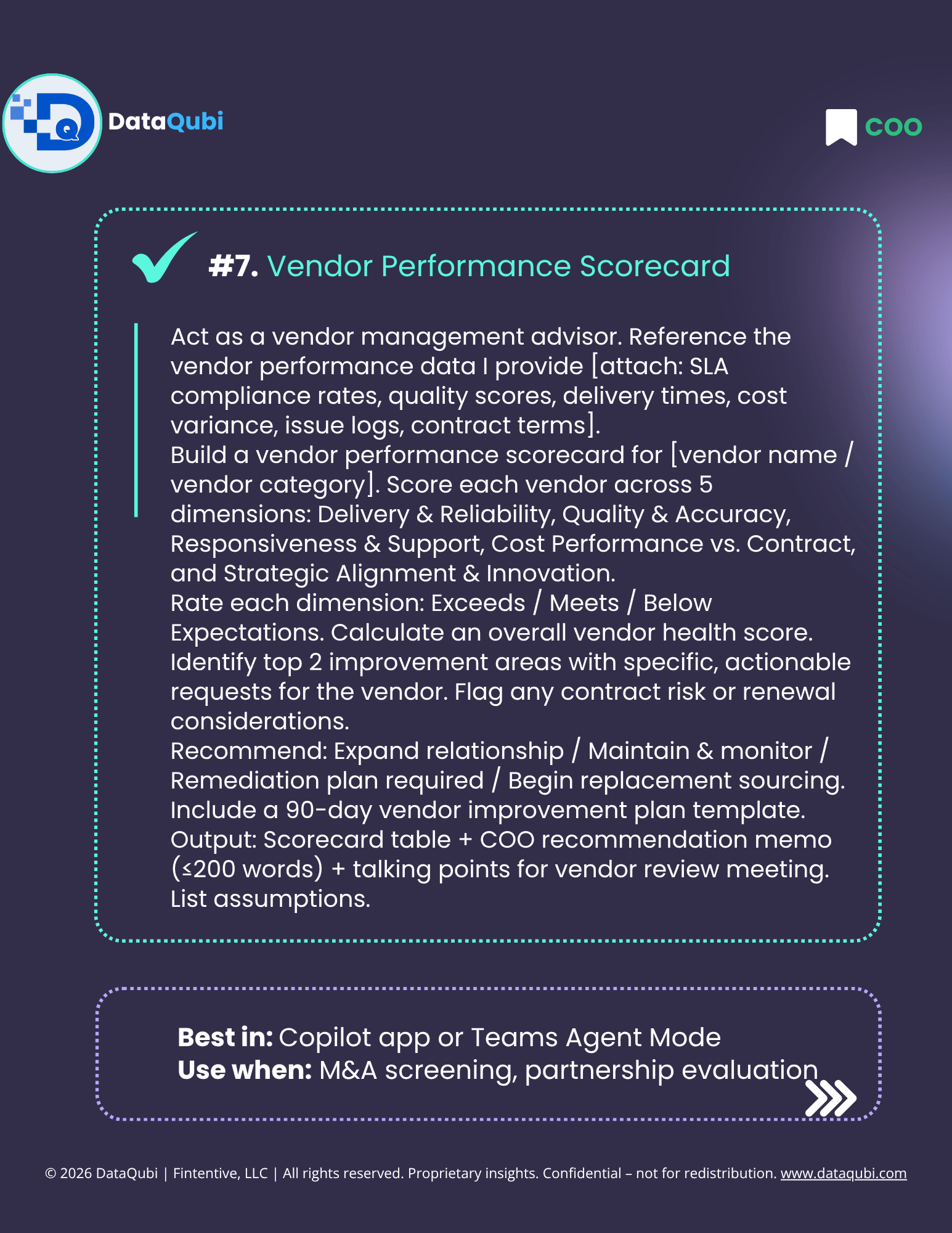 M365 Copilot for the COO, flyer 10 of 14