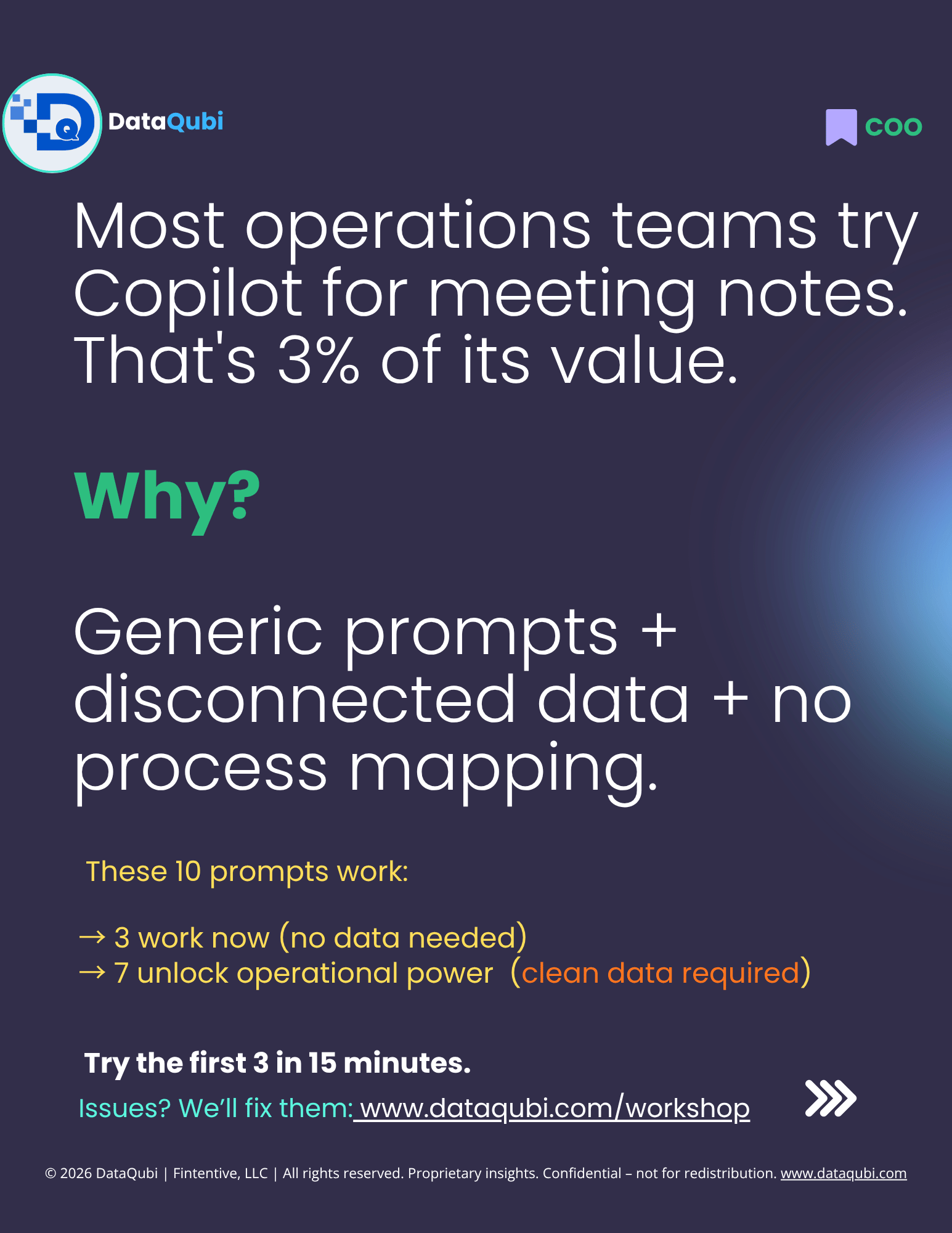 M365 Copilot for the COO, flyer 2 of 14