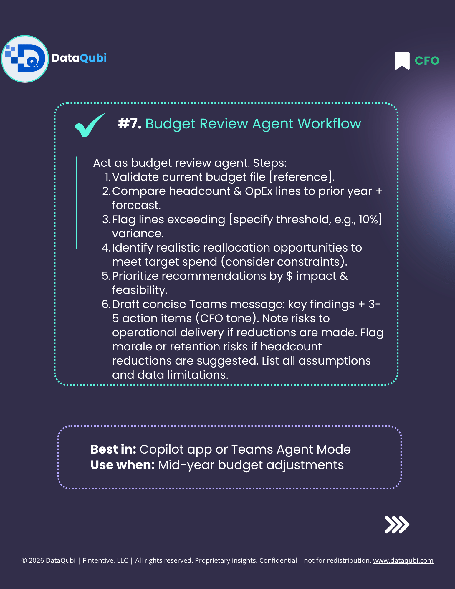 M365 Copilot for the CFO, flyer 10 of 14