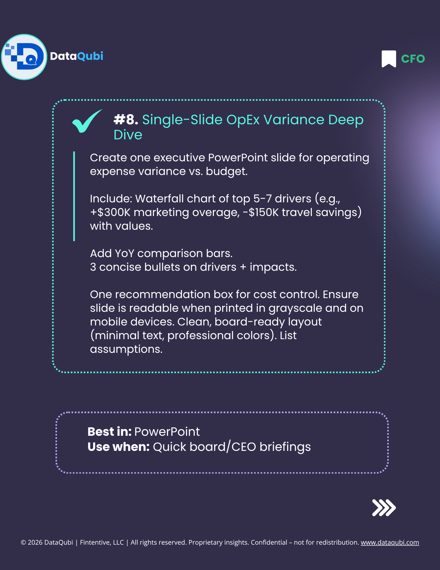 M365 Copilot for the CFO, flyer 11 of 14