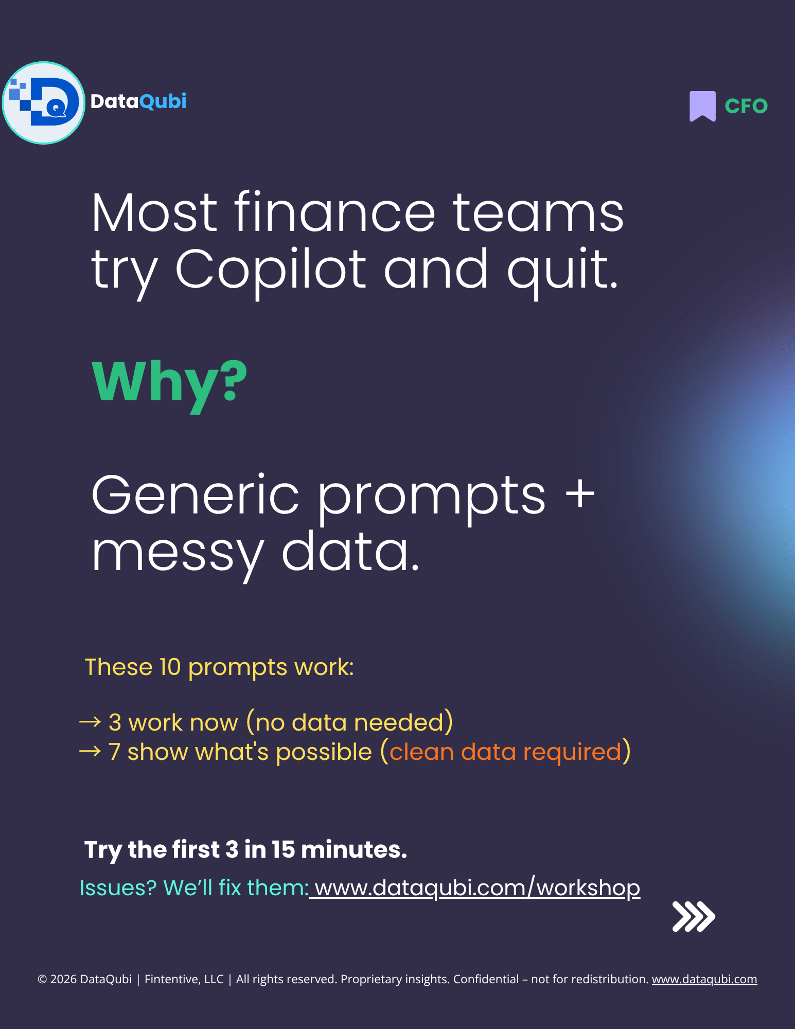 M365 Copilot for the CFO, flyer 2 of 14