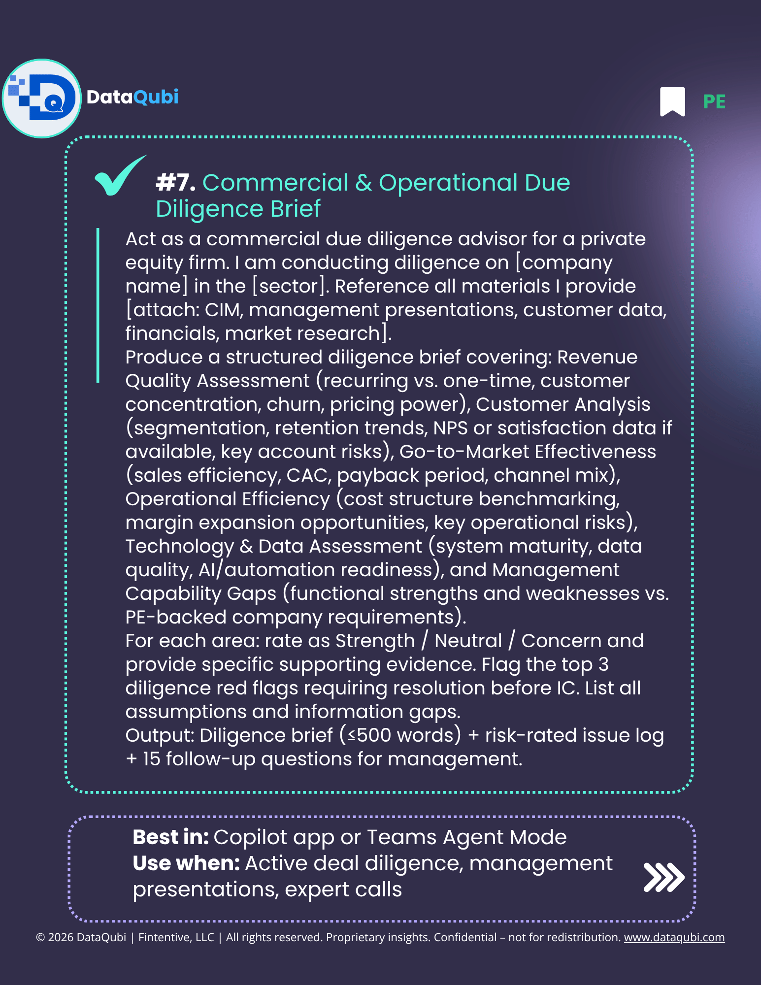 M365 Copilot for PE Partners, flyer 10 of 14