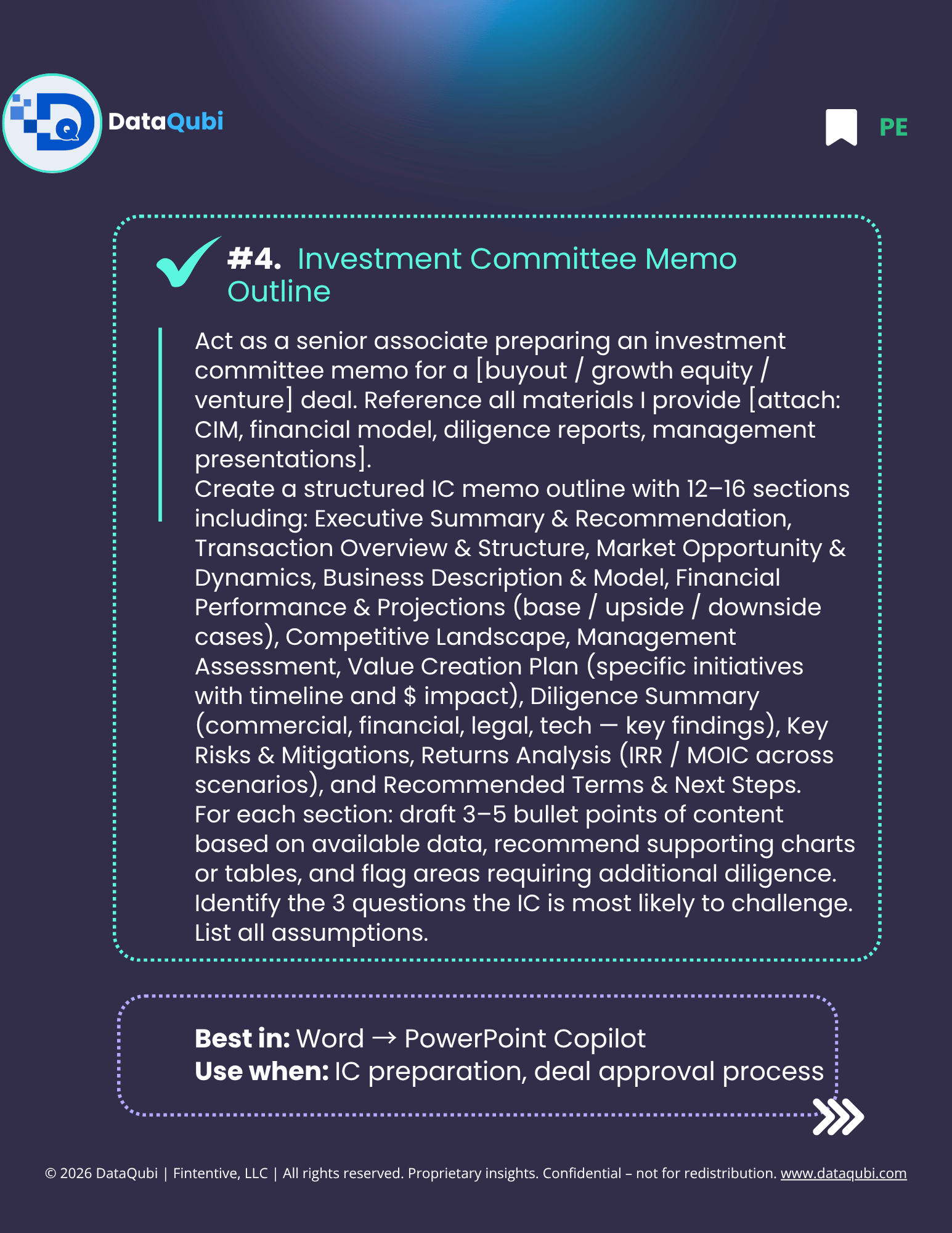 M365 Copilot for PE Partners, flyer 7 of 14