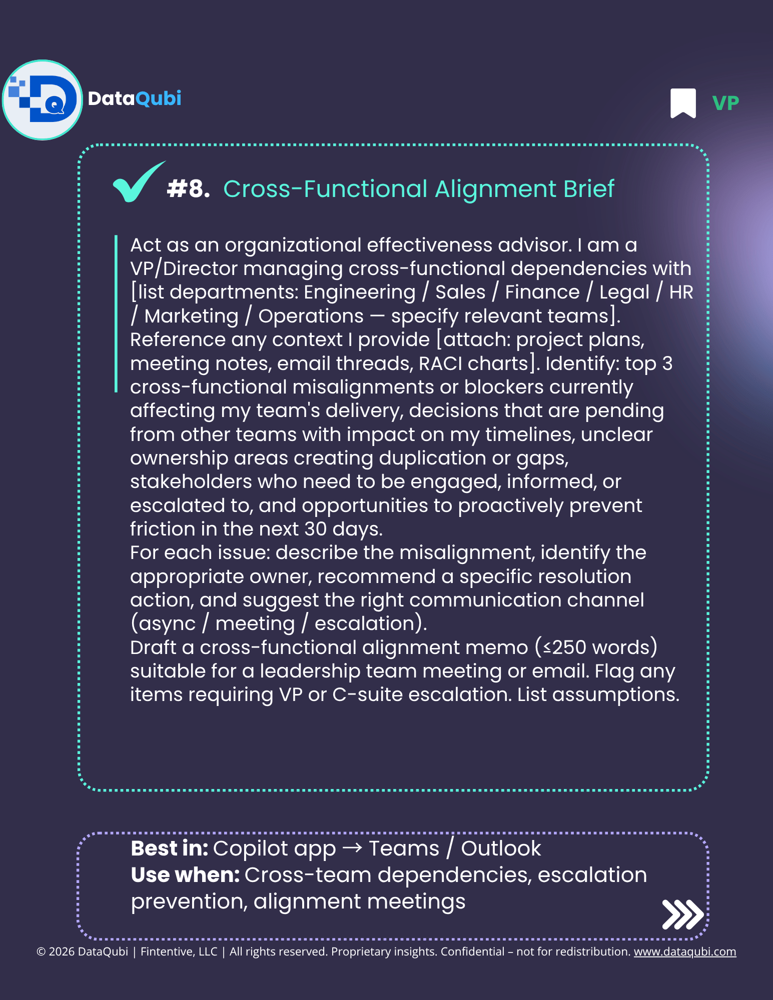 M365 Copilot for VPs & Directors, flyer 11 of 14