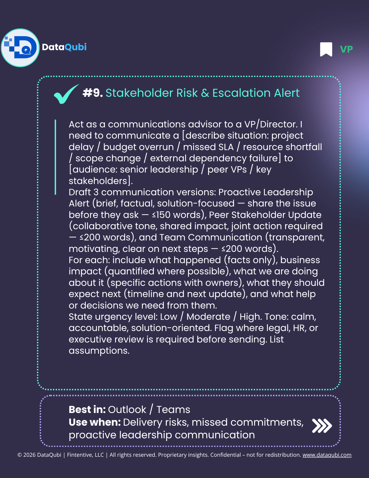 M365 Copilot for VPs & Directors, flyer 12 of 14