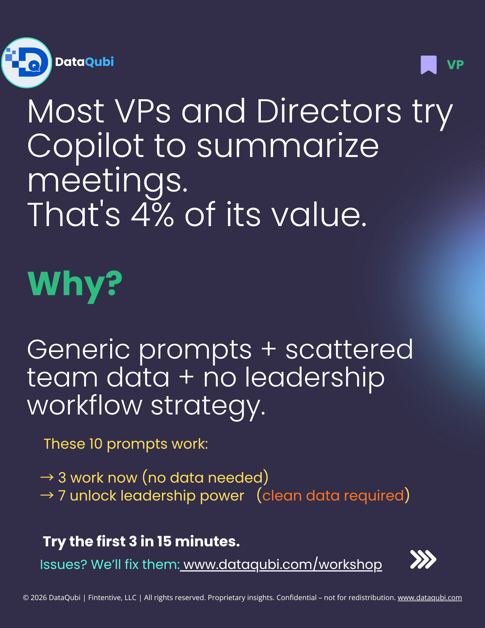 M365 Copilot for VPs & Directors, flyer 2 of 14
