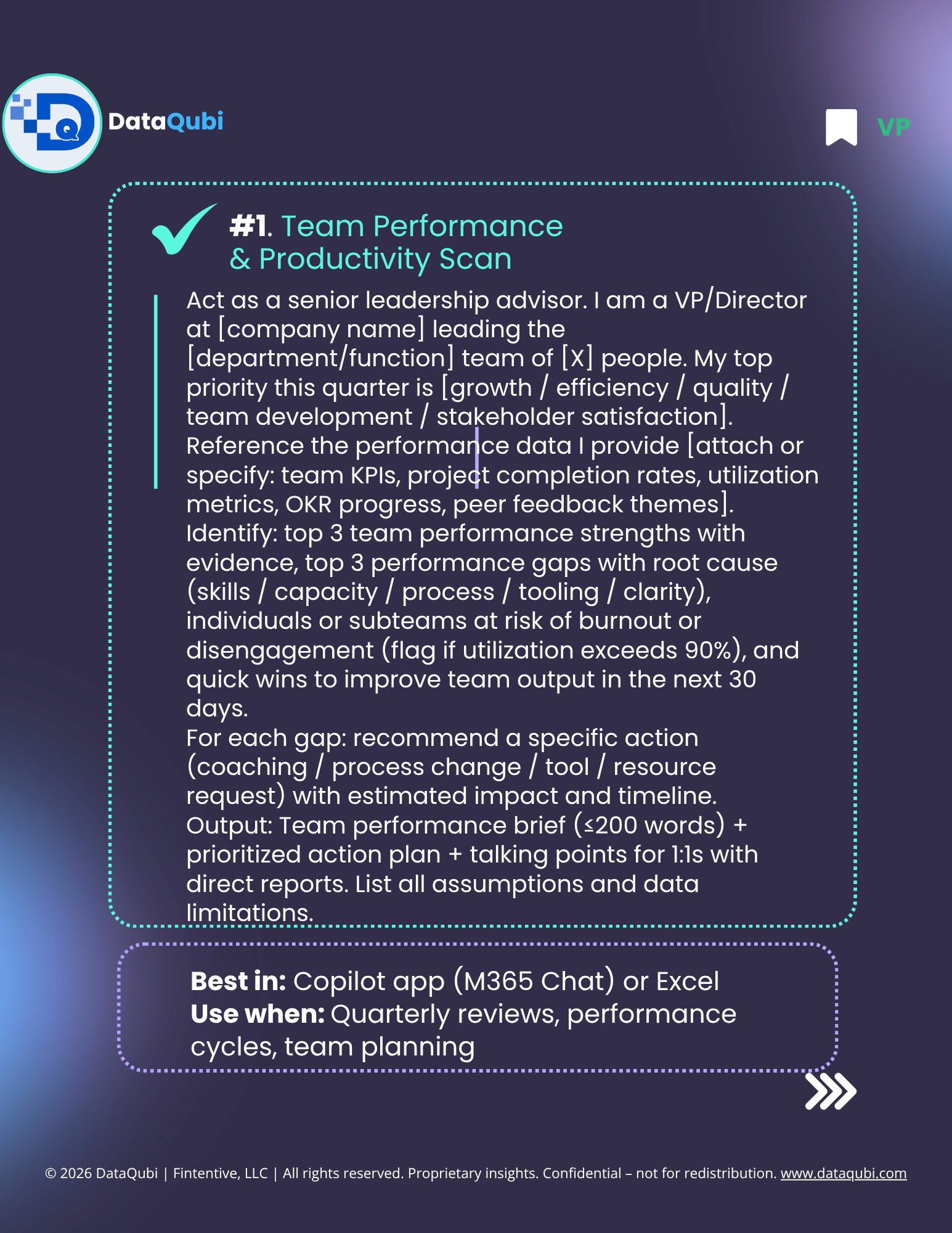 M365 Copilot for VPs & Directors, flyer 4 of 14