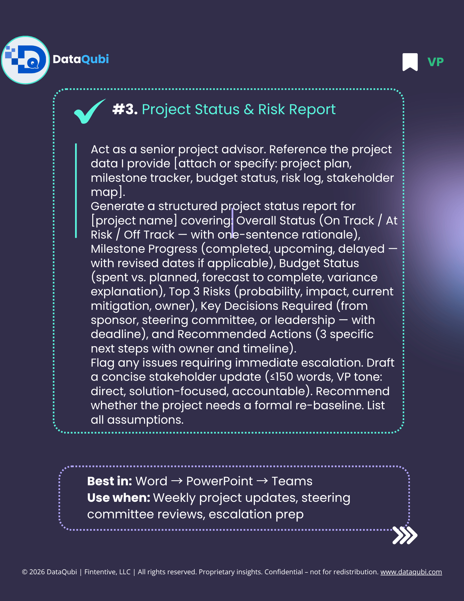 M365 Copilot for VPs & Directors, flyer 6 of 14